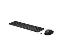 Ensemble Clavier Souris sans fil HP 650 - AZERTY - Noir
