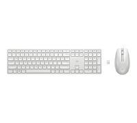 HP 650 WRLS KB/MSE COMBO WHT FR, Taille réelle (100 %), Sans fil, RF sans fil, Clavier à membrane, Blanc, Souris incluse 4R016AA#ABF