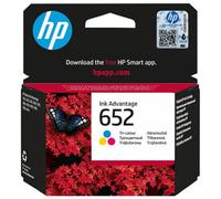 HP 652 - Couleur (cyan, magenta, jaune) - original - Ink Advantage - cartouche d'encre - pour Deskjet 1110, 2130, 3630; ENVY 4520; Officejet 3830, 4650