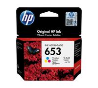 HP Cartouche d’encre Ink Advantage trois couleurs 653 authentique