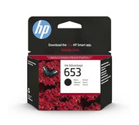 HP 653 Black Original Ink Advantage Cartridge Cartouche d'encre 1 pièce(s) Rendement Standard Noir