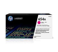 HP 654A Cartouche de Toner Magenta Authentique compatible avec les imprimantes M651 HP LaserJet Enterprise (CF322A), NOIR