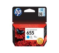 HP 655 - Cyan - original - Ink Advantage - cartouche d'encre - pour Deskjet Ink Advantage 3525, Ink Advantage 46XX, Ink Advantage 5525, Ink Advantage 6525