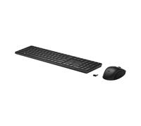 HP 655 - Kit clavier et souris - 100 % - Full Size - Sans fil - 2,4 GHz - QWERTY - Anglais - Noir - Smart Buy