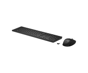 HP 655 - Kit clavier et souris - 100 % - Full Size - Sans fil - 2,4 GHz - QWERTY - Anglais - Noir - Smart Buy