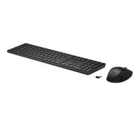 655 - Ensemble clavier et souris - 100% - full size - sans fil - 2.4 GHz - Allemand - noir - Smart Buy