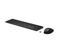 HP 655 WRLS KB/MSE Combo FR, Taille réelle (100 %), Sans fil, RF sans fil, Noir, Souris incluse 4R009UT#ABF