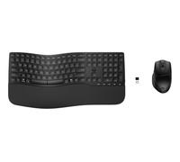 HP Combo clavier/souris sans fil 680, 6 touches programmables, optique 1200 dpi, 36/20 mois, Noir