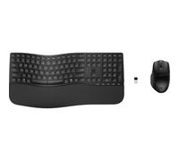 HP 680 Comfort Dual-Mode-Tastatur und -Maus - Volle Gr??e (100%) - Kabellos - RF Wireless + Bluetooth - Schwarz - Maus enthalten (8T6L6AA#ABD)