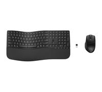 HP 680 Comfort Dual-Mode-Tastatur und -Maus - Volle Gr??e (100%) - Kabellos - RF Wireless + Bluetooth - Schwarz - Maus enthalten (8T6L6AA#ABD)