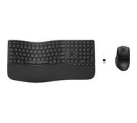 HP 680 Comfort - Ensemble clavier et souris - bi-mode, agencement à 3 zones, multi-appareils, 23 touches programmables, détection automatique du système d'exploitation, déplacement des touches à profi