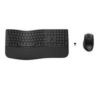 HP 685 - Ensemble clavier et souris - bi-mode, agencement à 3 zones, multi-appareils, 23 touches programmables, détection automatique du système d'exploitation, déplacement des touches à profil bas -