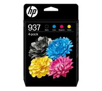 HP 937 Pack de 4 Cartouches d’encre authentiques CMJN