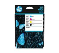 HP 963 Pack de 4 cartouches d'encre Noir/Cyan/Magenta/Jaune authentiques
