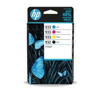 HP 6ZC71AE 932/933 Original Ink Cartridges, Black/Cyan/Magenta/Yellow, Multipack