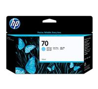 HP 70 Cartouche d'encre d'origine Vivera Cyan clair 130 ml