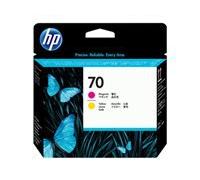HP 70 Tête d'impression d'origine Magenta et Jaune, NOIR