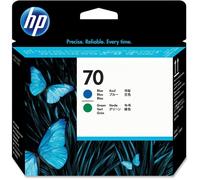 HP 70 Tête d'impression Bleu/Vert authentique C9408A (TVA incluse)
