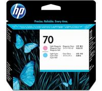 HP 70 Tête d'impression d'origine Cyan Clair et Magenta Clair, NOIR