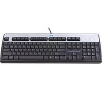 HP 701429-061, Standard, USB, QWERTY, Noir, Argent