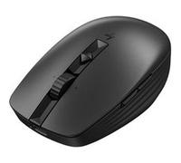 710 - Souris - rechargeable - 7 boutons - sans fil - 2.4 GHz, Bluetooth 5.3 - récepteur sans fil USB - noir