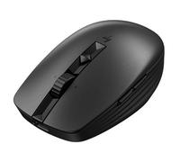 HP 710 - Souris - rechargeable - 7 boutons - sans fil - Bluetooth 5.3, 2.4 GHz - récepteur sans fil USB - noir