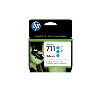 HP 711 original Ink cartridge CZ134A cyan standard capacity 3-pack