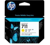 HP 711 - Pack de 3 - 29 ml - jaune - original - DesignJet - cartouche d'encre - pour DesignJet T100, T120, T120 ePrinter, T125, T130, T520, T520 ePrinter, T525, T530 Jaune G