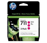 HP 711 - Pack de 3 - 29 ml - magenta - original - DesignJet - cartouche d'encre - pour DesignJet T100, T120, T120 ePrinter, T125, T130, T520, T520 ePrinter, T525, T530