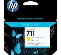 HP 711 Pack de 3 cartouches d'encre jaune DesignJet, 29 ml