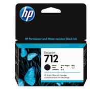 HP 712 - 38 ml - noir - original - DesignJet - cartouche d'encre - pour DesignJet Studio, T210, T230, T250, T630, T650