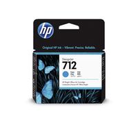 HP 712 3ED67A Cyan 29-ml Genuine HP Ink Cartridge with Original HP Ink, for Desi