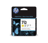 HP 712 3ED69A Yellow 29-ml Genuine HP Ink Cartridge with Original HP Ink, for De