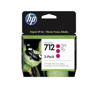 HP Cartouches d'encre DesignJet 712 – Magenta 29 ml – Pack de 3