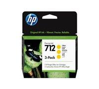 HP 712 - pack de 3 - jaune - original - DesignJet - cartouche d'encre