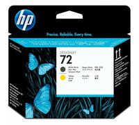HP 72 Tête d'impression Noir/Jaune authentique C9384A (TVA incluse)