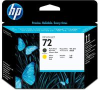 HP 72 Tête d'impression Noir/Jaune authentique C9384A (TVA incluse)