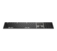HP 720 - Clavier - multi-appareil, rechargeable, alimenté par SuperCapacitor, 22 touches programmables - full size - sans fil - Bluetooth, 2.4 GHz - AZERTY - Belge - noir tombée de nuit Noir