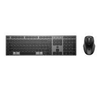 HP 720 MULTI RCHRGBL WLS KB MS Pack clavier souris Maison USB + Bluetooth Noir