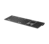HP 725 - Ensemble clavier et souris - multi-appareils, rechargeable, alimenté par SuperCapacitor - full size - sans fil - Bluetooth, 2.4 GHz - QWERTY - Anglais - noir tombée de nuit - Smart Buy