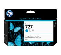 HP 727 - 130 ml - cyan - original - DesignJet - cartouche d'encre - pour DesignJet T1500, T1530, T2500, T2530, T920, T930