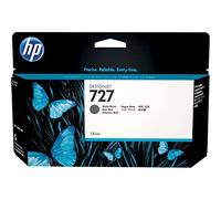 HP 727 B3P22A Cartouche d'encre Authentique DesignJet Noir Mat de 130 ML avec Encre, pour Traceurs Grand Format DesignJet séries T2500, T1500 et T900 et tête d'impression 727 DesignJet