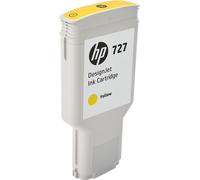 HP 727 F9J78A Cartouche d'encre HP DesignJet jaune 300 ml, haute capacité, encre HP d'origine, pour traceurs grand format HP DesignJet Séries T2500, T1500 et T900 et tête d'impression HP 727 DesignJet