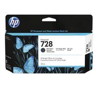 HP 728 130-ml Matte Black DesignJet Ink Cartridge cartouche d'encre 1 pièce(s) Original Rendement standard Noir mat