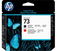 HP 73 tête d'impression DesignJet noir mat et rouge chromatique (CD949A)