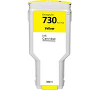 Hp 730 Cartouche D'Encre 300 Ml Jaune (P2C70A) Compatible Avec Les Imprimantes Hp Designjet T1600 T1700 T2600[Marque2928]