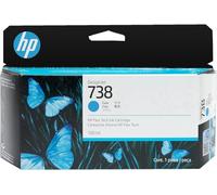 HP 738 130-ml Cyan DesignJet Ink Cartridge Cartouche d'encre 1 pièce(s) Original Rendement Standard