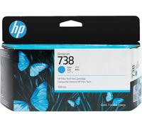 HP Cartouche d'encre originale 498N5A/738 Cyan 130 ml