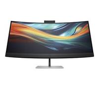 HP 740pm - Series 7 Pro - écran LED - incurvé - 40" (39.7" visualisable) - 5120 x 2160 WUHD @ 60 Hz - IPS - 300 cd/m² - 1000:1 - 5 ms - 2xThunderbolt 3, HDMI, DisplayPort - haut-parleurs - noir, argen