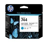 HP Tête d'impression 744 F9J86A – Noir photo/Cyan authentique – TVA incluse
